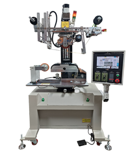 Dh200erc-2 Dua Sumbu Servo Roda Karet Hot Stamping Mesin